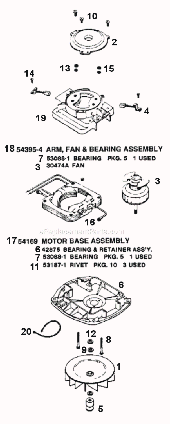 Page B Diagram and Parts List for SC886D  Sanitaire Upright Vacuum
