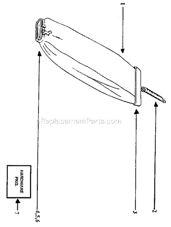 Page A Diagram and Parts List for SC886E-2  Sanitaire Upright Vacuum