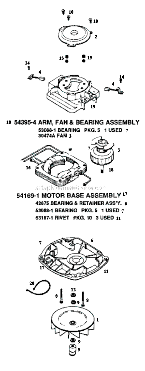 Page E Diagram and Parts List for SC887B  Sanitaire Upright Vacuum