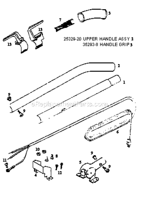 Page C Diagram and Parts List for SC888G  Sanitaire Upright Vacuum