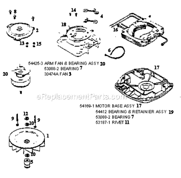 Page E Diagram and Parts List for SC888G  Sanitaire Upright Vacuum