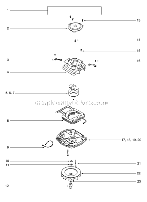 Page D Diagram and Parts List for SC888H  Sanitaire Upright Vacuum