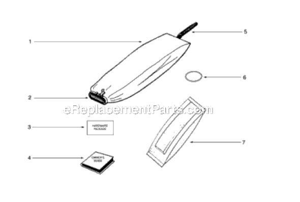 Page A Diagram and Parts List for SC889A  Sanitaire Upright Vacuum