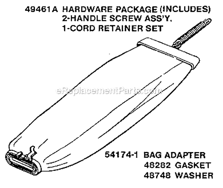 Page A Diagram and Parts List for SC899D  Sanitaire Upright Vacuum