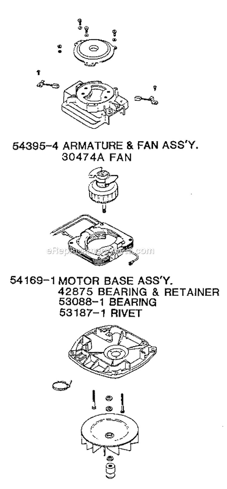 Page E Diagram and Parts List for SC899D  Sanitaire Upright Vacuum