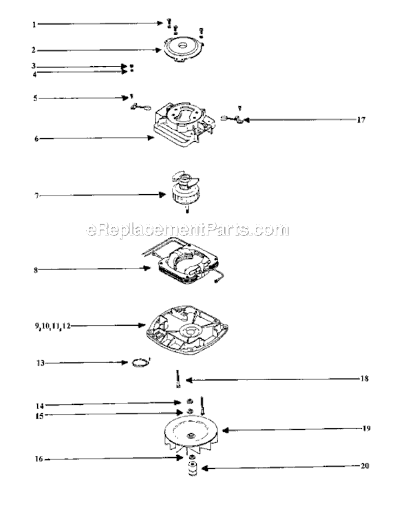 Page D Diagram and Parts List for SC899E-2  Sanitaire Upright Vacuum