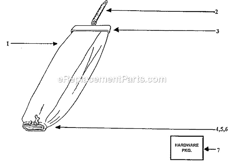 Page A Diagram and Parts List for SC899E-3  Sanitaire Upright Vacuum