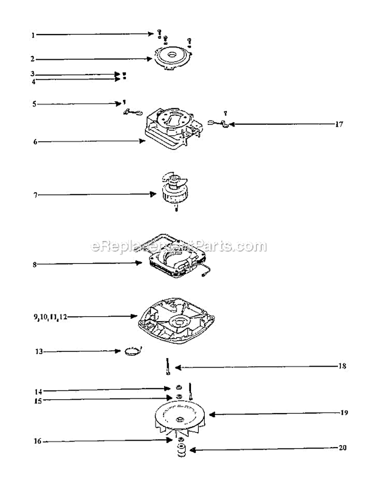Page D Diagram and Parts List for SC899E-3  Sanitaire Upright Vacuum