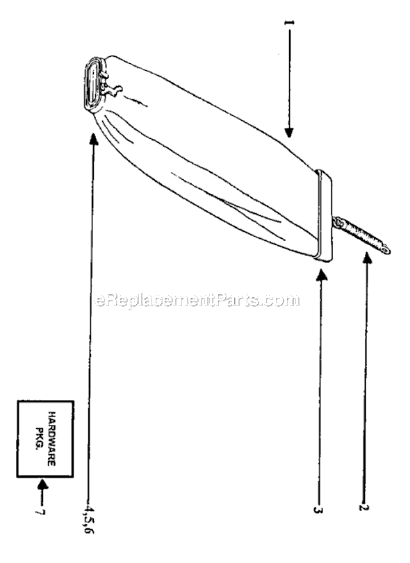 Page A Diagram and Parts List for SC899F  Sanitaire Upright Vacuum