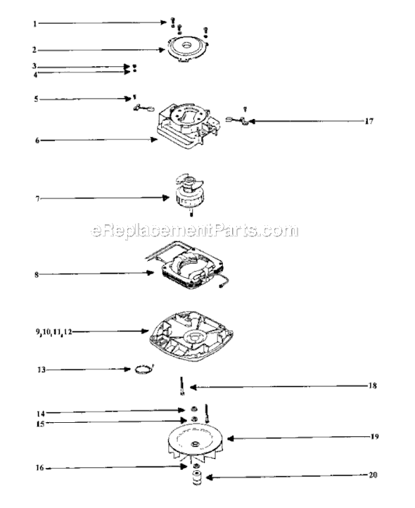 Page D Diagram and Parts List for SC899F  Sanitaire Upright Vacuum