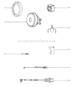 Page C Diagram and Parts List for S3681D-2  Sanitaire Canister Vacuum