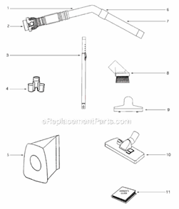 Page A Diagram and Parts List for S3686B  Sanitaire Canister Vacuum