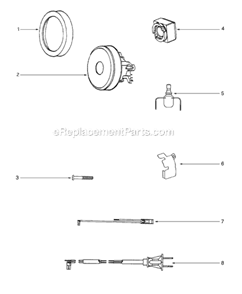 Page C Diagram and Parts List for S3686E-2  Sanitaire Canister Vacuum