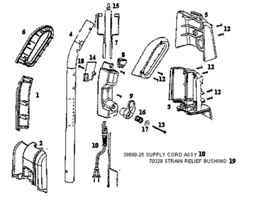Part Location Diagram of 60947 Sanitaire Screws - Packaged