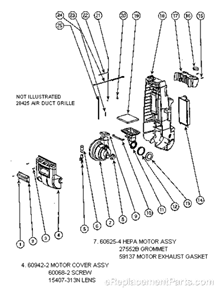 Page C Diagram and Parts List for S4180AT  Sanitaire Upright Vacuum