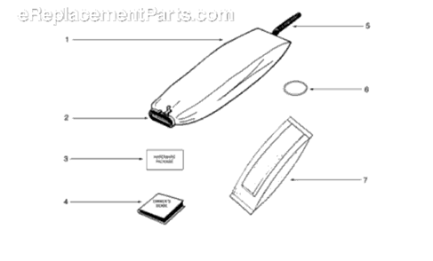 Part Location Diagram of 78276 Sanitaire Owners Guide