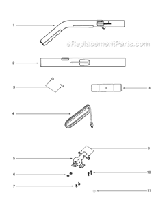 Page B Diagram and Parts List for S634A-2  Sanitaire Upright Vacuum