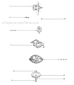 Page D Diagram and Parts List for S634D-1  Sanitaire Upright Vacuum