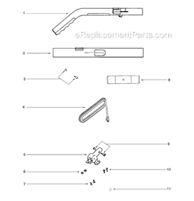 Page B Diagram and Parts List for S634D  Sanitaire Upright Vacuum