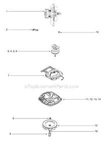 Page D Diagram and Parts List for S634D  Sanitaire Upright Vacuum