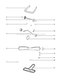 Page B Diagram and Parts List for S635A  Sanitaire Upright Vacuum