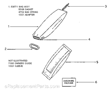 Page A Diagram and Parts List for S639A  Sanitaire Upright Vacuum