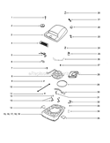 Page B Diagram and Parts List for S645A  Sanitaire Upright Vacuum