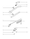Page D Diagram and Parts List for S645A  Sanitaire Upright Vacuum