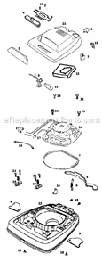 Page A Diagram and Parts List for S649A  Sanitaire Upright Vacuum
