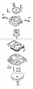 Page C Diagram and Parts List for S649A  Sanitaire Upright Vacuum