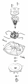 Page C Diagram and Parts List for S652A  Sanitaire Upright Vacuum