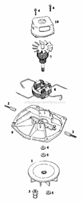 Page C Diagram and Parts List for S655A  Sanitaire Upright Vacuum