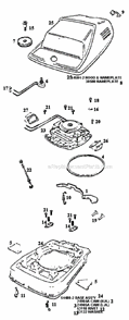 Page A Diagram and Parts List for S657A  Sanitaire Upright Vacuum