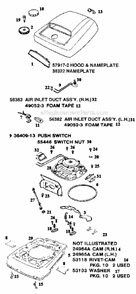 Page A Diagram and Parts List for S661A  Sanitaire Upright Vacuum
