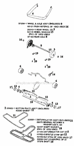 Page B Diagram and Parts List for S661A  Sanitaire Upright Vacuum