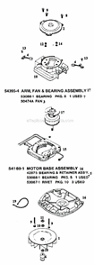 Page C Diagram and Parts List for S661A  Sanitaire Upright Vacuum