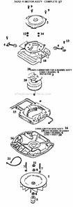 Page C Diagram and Parts List for S661B  Sanitaire Upright Vacuum