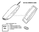 Page A Diagram and Parts List for S661D  Sanitaire Upright Vacuum