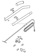 Page E Diagram and Parts List for S661D  Sanitaire Upright Vacuum