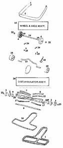 Part Location Diagram of 26058A Sanitaire Cap - Disturbulator