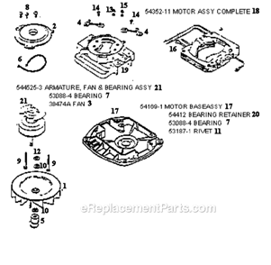 Page D Diagram and Parts List for S663D  Sanitaire Upright Vacuum
