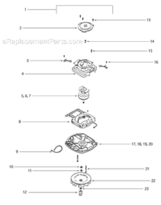 Page C Diagram and Parts List for S670A-1  Sanitaire Upright Vacuum