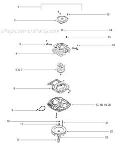 Page D Diagram and Parts List for S670B  Sanitaire Upright Vacuum