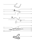 Page B Diagram and Parts List for S670D  Sanitaire Upright Vacuum