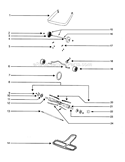 Page C Diagram and Parts List for S675A  Sanitaire Upright Vacuum