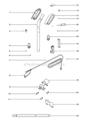 Page D Diagram and Parts List for S675A  Sanitaire Upright Vacuum