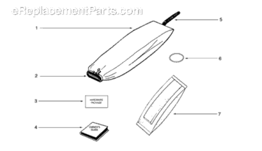 Page A Diagram and Parts List for S677D-1  Sanitaire Upright Vacuum