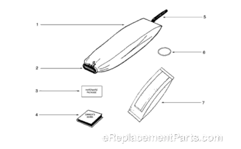 Page A Diagram and Parts List for S677D  Sanitaire Upright Vacuum