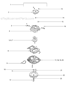 Page E Diagram and Parts List for S677D  Sanitaire Upright Vacuum