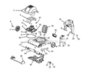 Page B Diagram and Parts List for S9020A-1  Sanitaire Upright Vacuum